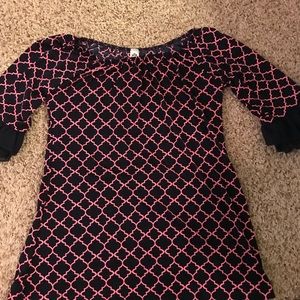 Adorable Navy and Pink Dress